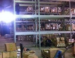 Компания "Сибирь-Зитар", паллетные фронтальные стеллажи на зацепах